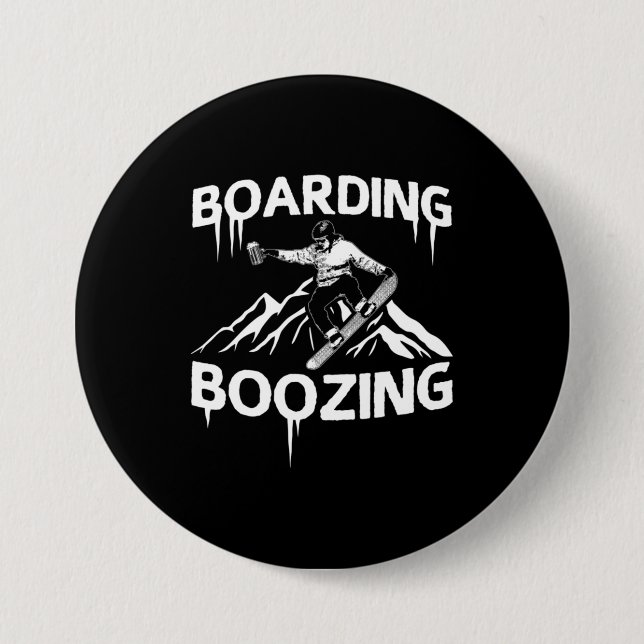 Snowboarden Button (Vorderseite)