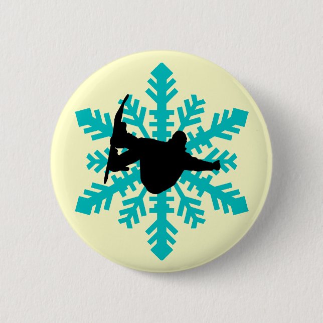 Snowboarden Button (Vorderseite)