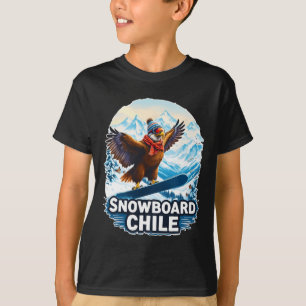 Snowboarden Condor in den Bergen des Chilen T-Shirt
