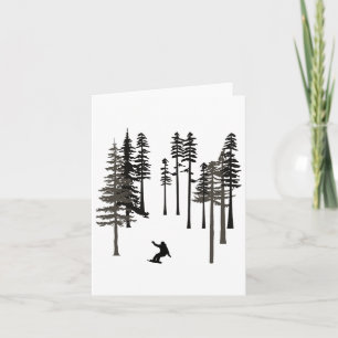 Snowboarden Cooler Freestyle Snowboarder in Tall P Karte