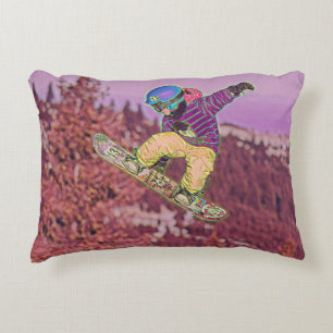 Snowboarden Dekokissen