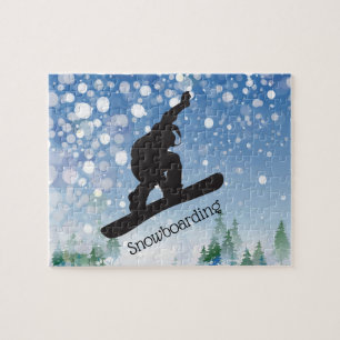 Snowboarden Design Jigsaw Puzzle
