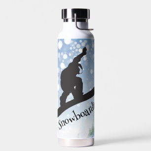 Snowboarden Design Thor Cooper Vacuum isoliert Trinkflasche