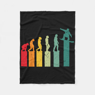 Snowboarden Evolution Berge Skipiste Snowboarden Fleecedecke