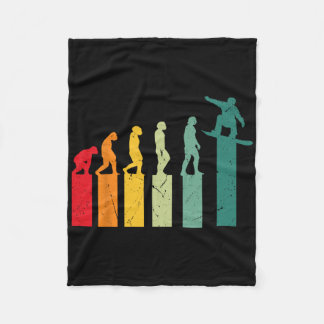 Snowboarden Evolution Berge Skipiste Snowboarden Fleecedecke