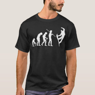 Snowboarden Evolution T Shirt für Männer Frauen