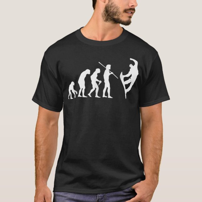 Snowboarden Evolution T Shirt für Männer Frauen un (Vorderseite)