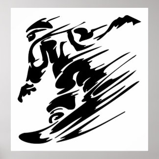 Snowboarden Extreme Sport Poster