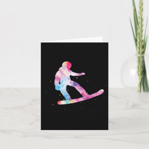 Snowboarden Fan Wintersport Lover Schnee Boarding Karte