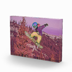 Snowboarden Fotoblock