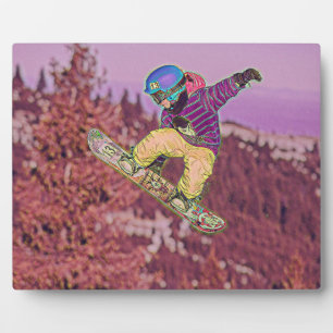 Snowboarden Fotoplatte