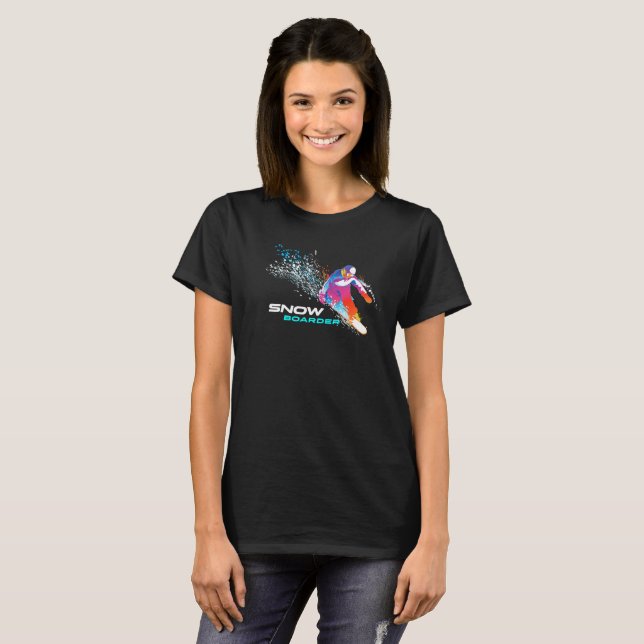 Snowboarden | Frauen T-Shirt (Vorne ganz)