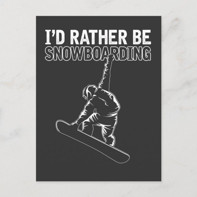 Snowboarden Freestyle Snow Boarding Snowboarder Postkarte (Vorderseite)