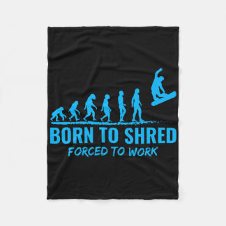 Snowboarden Geboren zu verschanzt gezwungen Snowbo Fleecedecke