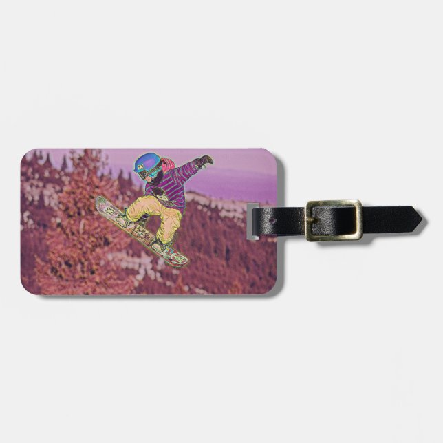 Snowboarden Gepäckanhänger (Vorderseite horizontal)