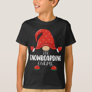 Snowboarden Gnome Matching Familie Weihnachten Paj T-Shirt