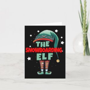 Snowboarden Gnome Weihnachten Pajama - Snowboarden Karte