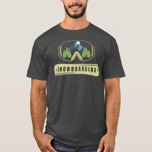 Snowboarden Goggles Schneeberg Snowboard T-Shirt
