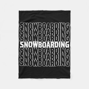 Snowboarden - Großartiges Wintergeschenk für Snowb Fleecedecke