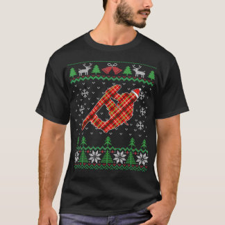 Snowboarden hässlicher Weihnachten Snowboard T-Shirt