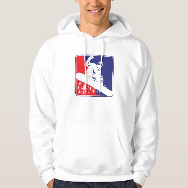 Snowboarden Hoodie (Vorderseite)