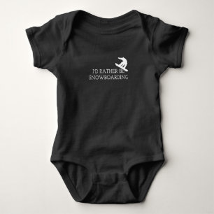 Snowboarden - ich würde eher Snowboarden Baby Strampler