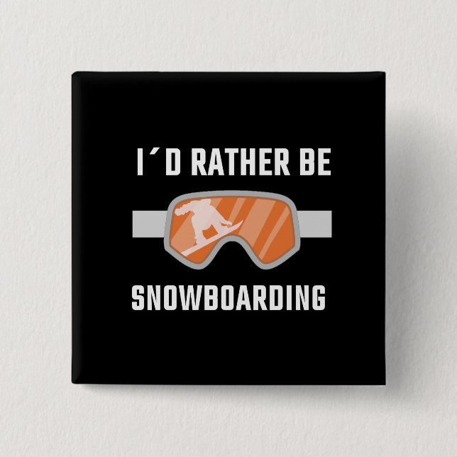 Snowboarden - ich würde eher Snowboarden Button (Vorderseite)