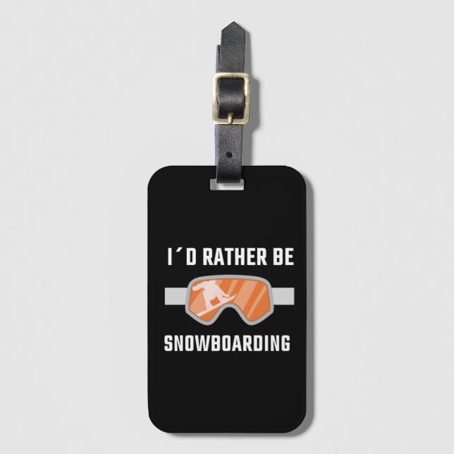 Snowboarden - ich würde eher Snowboarden Gepäckanhänger (Vorderseite Vertikal)