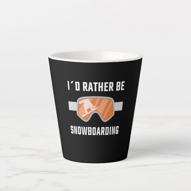 Snowboarden - ich würde eher Snowboarden Milchtasse (Vorderseite)