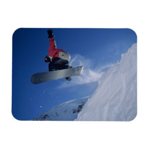 Snowboarden im Snowbird Resort, Utah (MR) Magnet