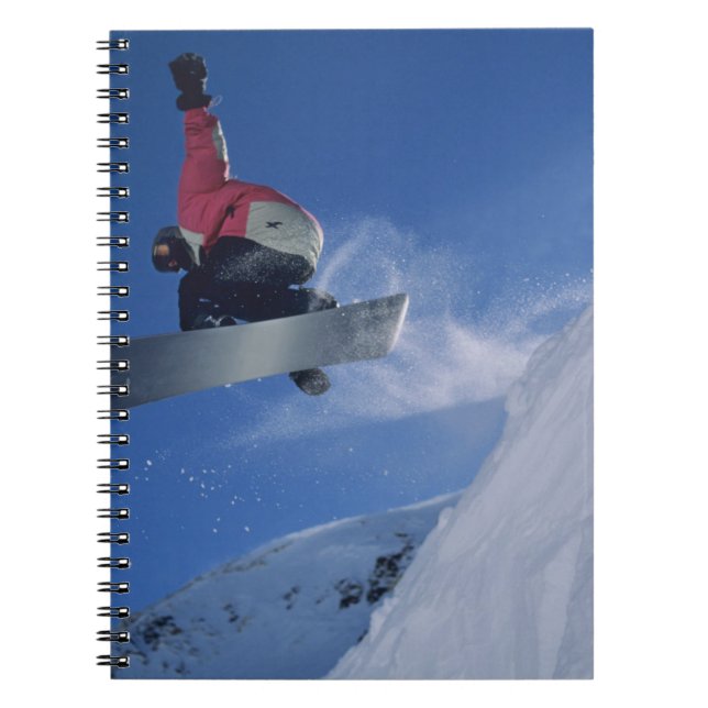 Snowboarden im Snowbird Resort, Utah (MR) Notizblock (Vorderseite)