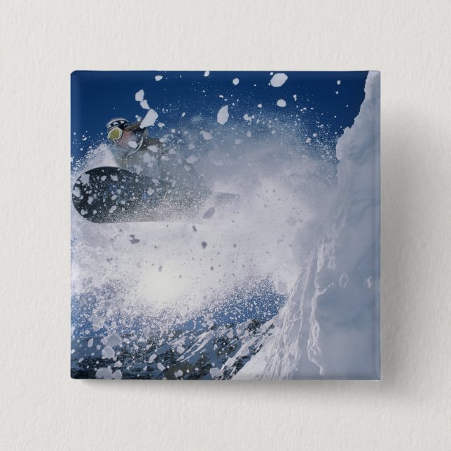 Snowboarden im Snowbird Resort, Wasatch Button (Vorderseite)