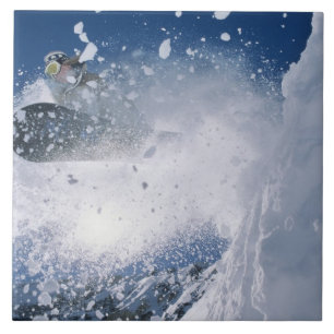 Snowboarden im Snowbird Resort, Wasatch Fliese