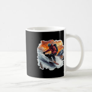 Snowboarden in Bergen - Abfahrt Extremsport G Kaffeetasse