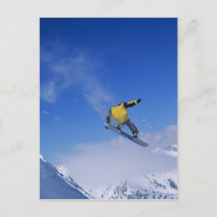 Snowboarden in der Grizzly Gulch, Little Cottonwoo Postkarte