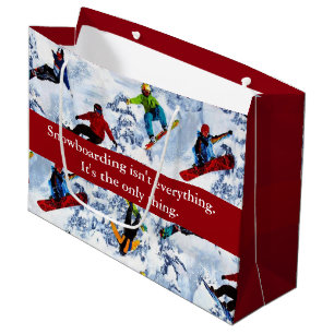 Snowboarden ist nicht alles große geschenktüte