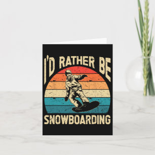 Snowboarden Kunst Männer Snowboard Winter Cool Sno Karte