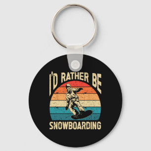 Snowboarden Kunst Männer Snowboard Winter Cool Sno Schlüsselanhänger
