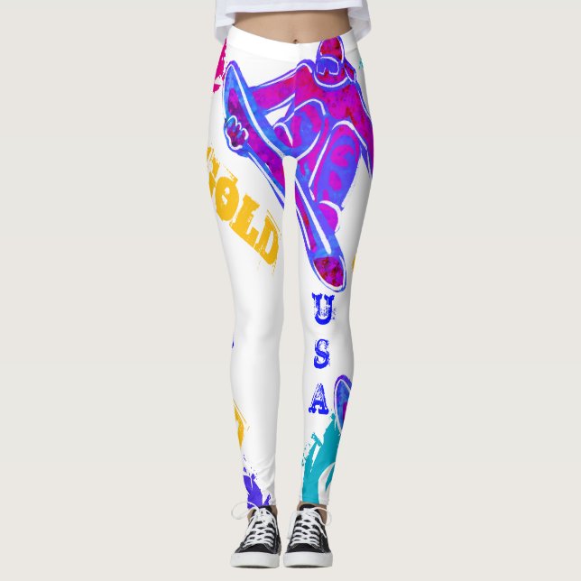 SNOWBOARDEN  LEGGINGS (Vorderseite)