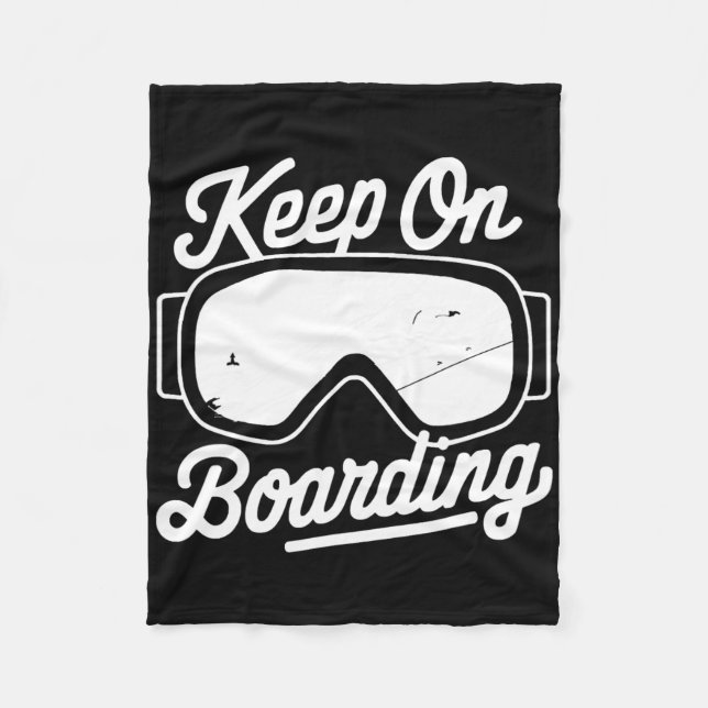 Snowboarden Lover Spaß Design Funny Snowboarder Fleecedecke (Vorderseite)
