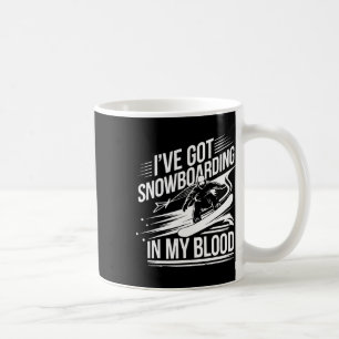 Snowboarden Lover Spaß Design Funny Snowboarder Kaffeetasse