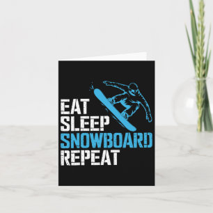 Snowboarden Lover Spaß Design Funny Snowboarder Karte