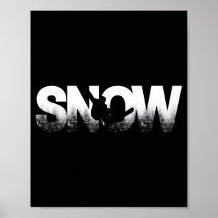 Snowboarden Lustiges Snowboard Snowboarder Fahren Poster