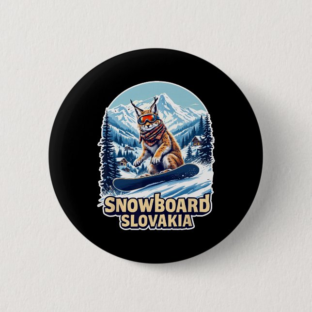 Snowboarden Lynx - Abenteuer in der Slowakei Button (Vorderseite)