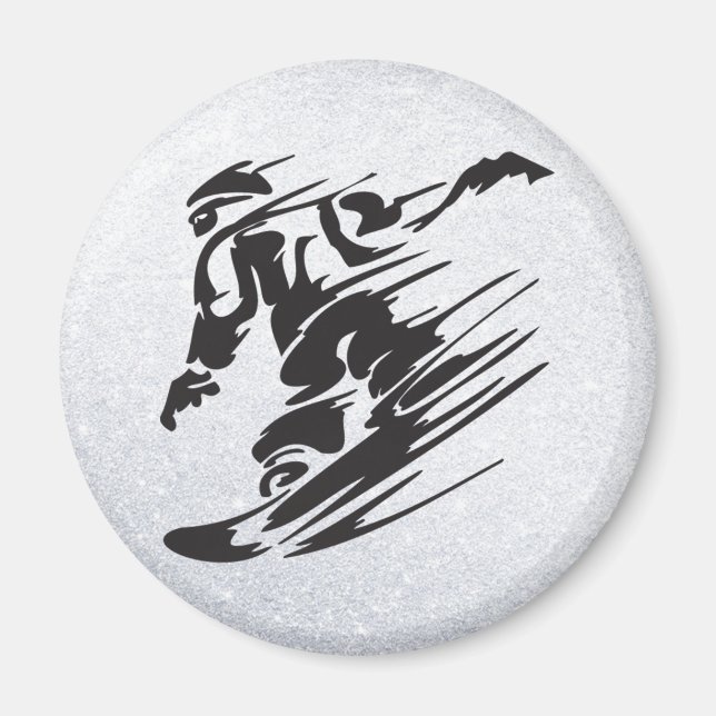 Snowboarden Magnet (Vorne)