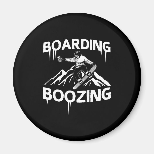 Snowboarden Magnet (Vorne)