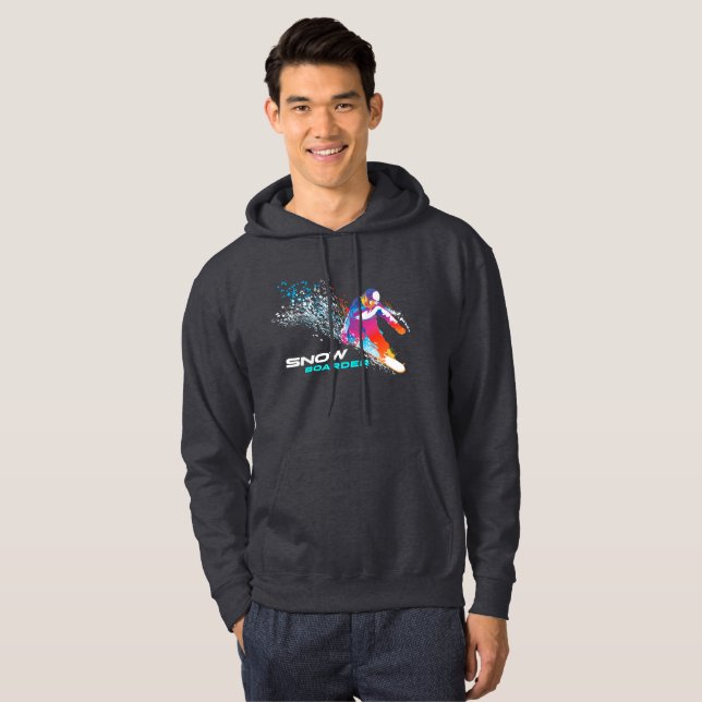 Snowboarden | Männerhoodie Hoodie (Vorne ganz)