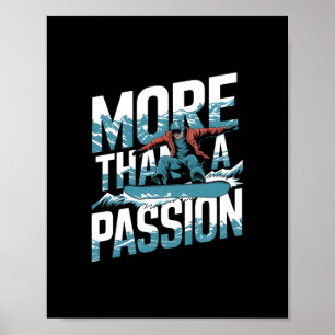 Snowboarden mehr als eine Pion Extreme Sports Desi Poster