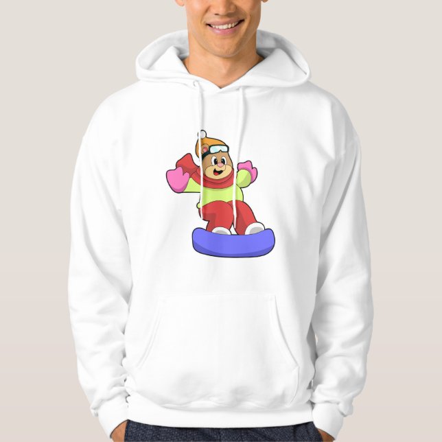 Snowboarden mit Snowboard Hoodie (Vorderseite)