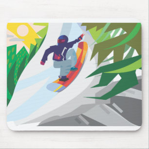 Snowboarden Mousepad